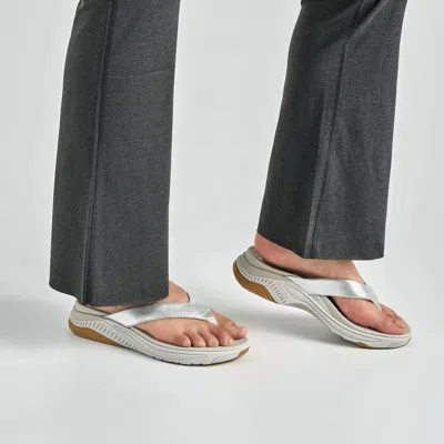 Dansko Women Rosemary Metallic Sandal In 911200 - Silver In Multi