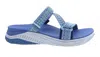 Dansko Women's Rosette Slide Sandal In Blue Multi In Multi