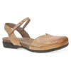 Dansko Women's Rowan Closed-toe Sandal In Honey Distressed In Multi