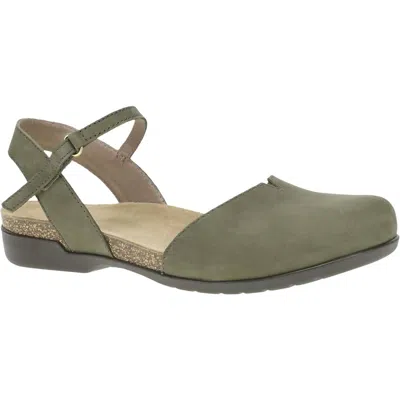 Dansko Women's Rowan Ivy Milled Nubuck Sandal In Brown