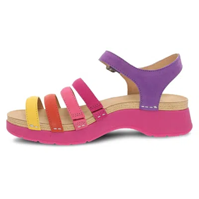 Dansko Women's Roxie Milled Nubuck Sandal In Multi