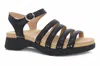 Dansko Woman Sandals Black Size 7 Leather In Black