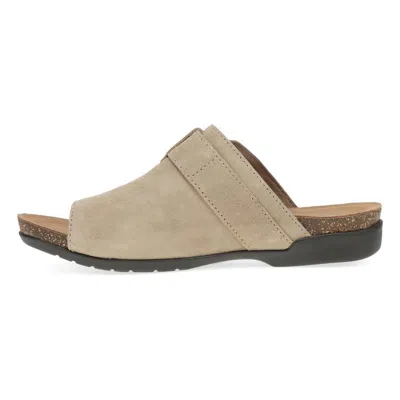 Dansko Women's Rylee Toe Post Slide In Sand In Neutral