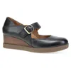 Dansko Sandy Waterproof Mary Jane Platform Wedge Pump In Black