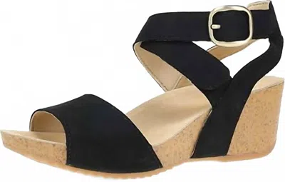 Dansko Women's Saylor Wedge Sandal In Black