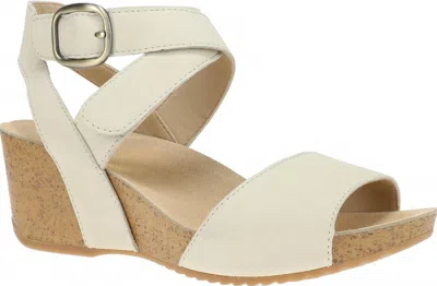 Dansko Women's Saylor Wedge Sandal In Ivory In Multi