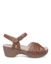 Dansko Women's Season Sandal In Camel In Brown