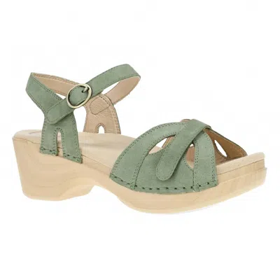 Dansko Women's Season Sandal In Sage In Multi