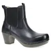 Dansko Women's Shayna Calf Boots In Black Burnished Calf Boot In Multi