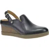 Dansko Sheridan Waterproof Slingback Platform Wedge Clog In Black
