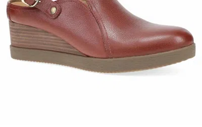 Dansko Women Sheridan Waterproof Wedge In Brick In Red