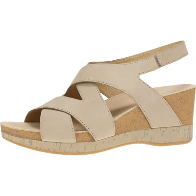 DANSKO WOMEN'S SHYLA SANDAL IN SAND MILLED NUBUCK