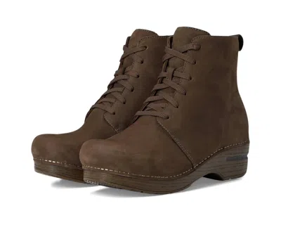 Dansko Women's Sigourney Ankle Boot Clogs In Mushroom In Gray