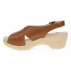 Dansko Women Sloane Wedge Sandal In 641400 - Tan In Multi
