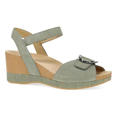 Dansko Women's Stella Sandal In Sage In Multi