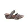 Dansko Women's Susie Sandal In Taupe Milled Nubuck In Multi