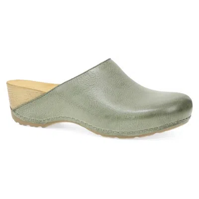 Dansko Women's Talulah Milled Burnished Mule In Ivy In Multi