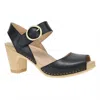 Dansko Women's Tamra Bold Heel Sandal In Black In Black