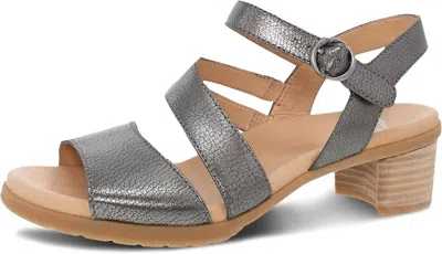 Dansko Women's Tansy Casual Sandal In Grey In Multi