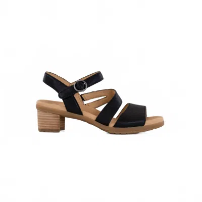 Dansko Women's Tansy Sandal In Black Nappa In Multi