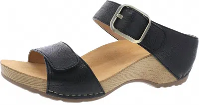 Dansko Women's Tanya Slip-on Wedge Sandal In Black