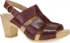 Dansko Tatiana Peep-toe Sandal In Wine In Brown