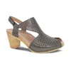 Dansko Teagan Slingback Peep Toe Sandal In Multi