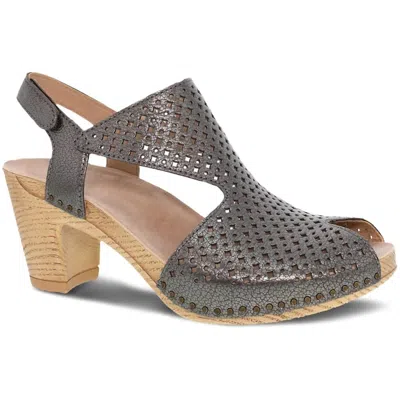 Dansko Women's Teagan Heeled Sandals In Grey In Gray