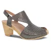 Dansko Teagan Slingback Peep Toe Sandal In Multi