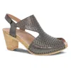 Dansko Teagan Slingback Peep Toe Sandal In Multi