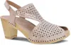 Dansko Women's Teagan Heeled Sandal In White Vintage Leather In White