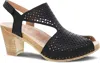 Dansko Women's Teagan Burnished Nappa Sandals In Black Burnished Nappa In Black