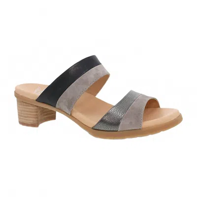 Dansko Women's Theresa Multi Leather Sandal In Black