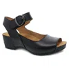 Dansko Women's Tiana Sandal In Black In Black