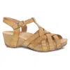 Dansko Women Tinley Milled Burnished Sandal In Tan In Multi