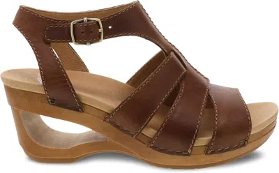 Dansko Women's Trudy Wedge Sandal In Tan In Brown