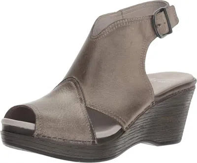 Dansko Women's Vanda Ankle Bootie In Stone In Brown