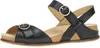 Dansko Candace Ankle Strap Wedge Sandal In Black