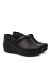 Dansko Narrow Pro Cabrio Womens Leather Round Toe Clogs In Black