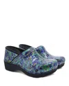 Dansko Women's Xp 2.0 Patent Clog In Watercolor Dots In Multi