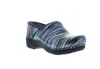 DANSKO WOMEN'S XP 2.0 PRO CLOG SHOES IN TEAL STRIPED