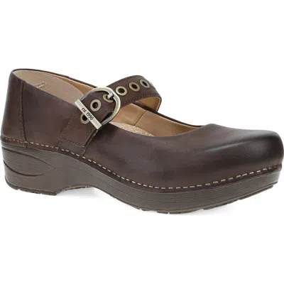 Dansko Xp 2.0 Mary Jane Clog In Brown