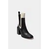 Dante Leather Ankle Boots Adama In Black