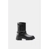 Dante Leather Combat Boots Balia In Black