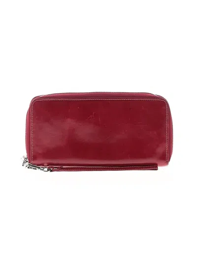 Pre-owned Dante Leather Wallet In Burgundy