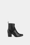 Dante Shoes Women's Exclusive Leather Ankle Boots In Black In Black