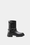 Dante Shoes Women's Leather Combat Boots In Black In Black