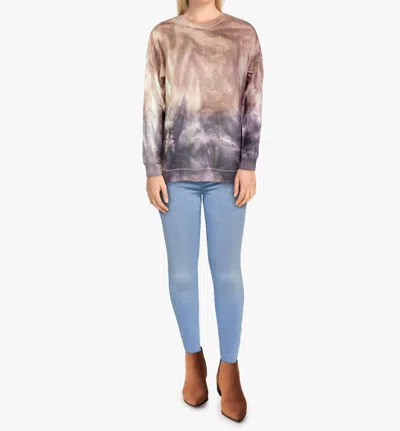 Dantelle Apparel Tie Dye Sweatshirt In Multi In Gray