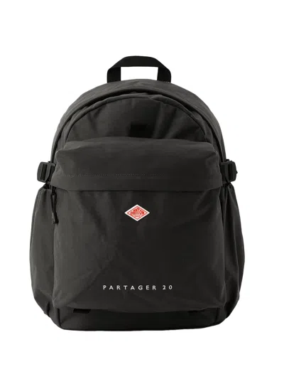 Danton Canvas Daypack Partager 20 Woman Dark Grey In Black