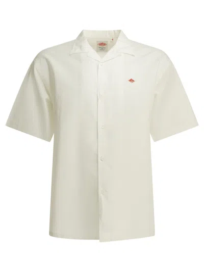 Danton Casual Cotton Linen Shirt Shirts White